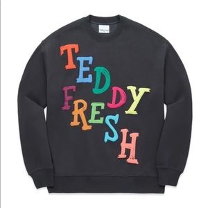 Teddy Fresh puff paint sweatshirt. Medium